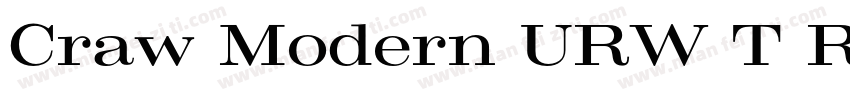 Craw Modern URW T Re字体转换